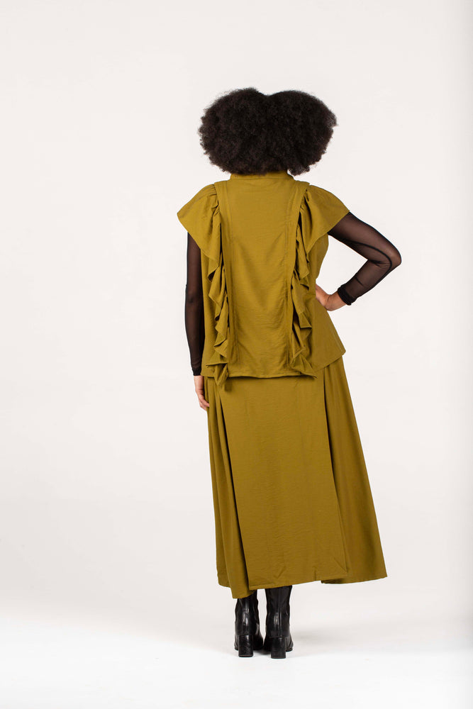 Colleen Eitzen Chartreuse Twill Airflow Luna Top