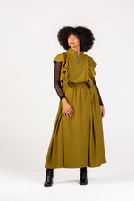 Colleen Eitzen Chartreuse Twill Airflow Luna Skirt