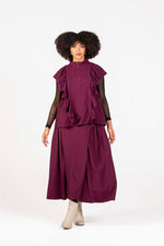 Colleen Eitzen Burgundy Twill Airflow Luna  Skirt