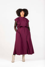Colleen Eitzen Burgundy Twill Airflow Luna Top