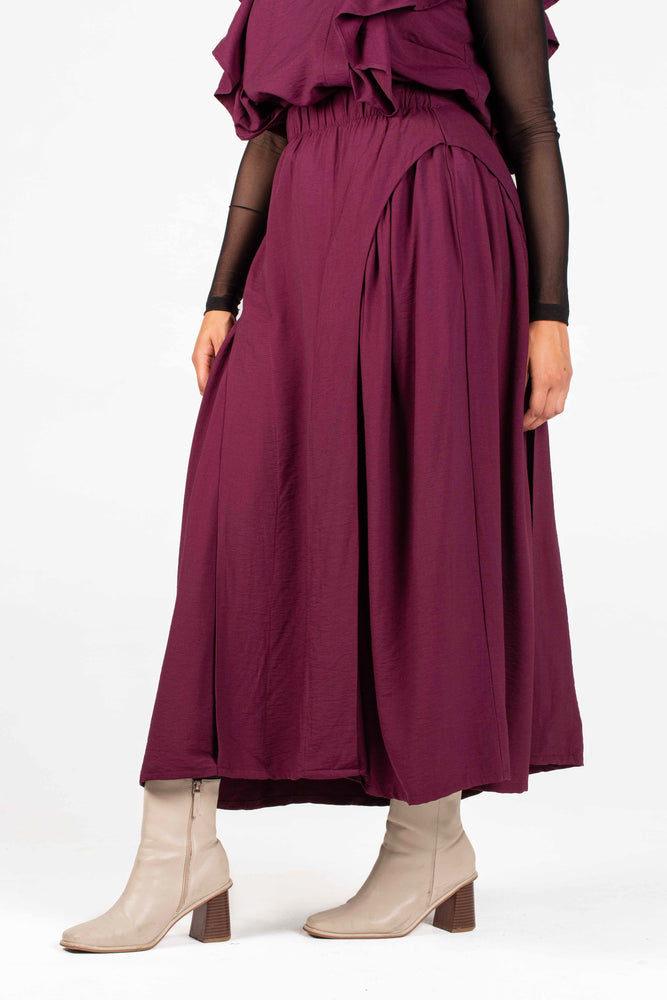 Colleen Eitzen Burgundy Twill Airflow Luna  Skirt