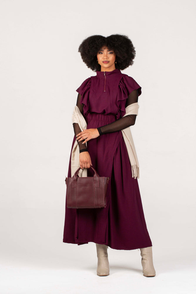 Colleen Eitzen Burgundy Twill Airflow Luna Top
