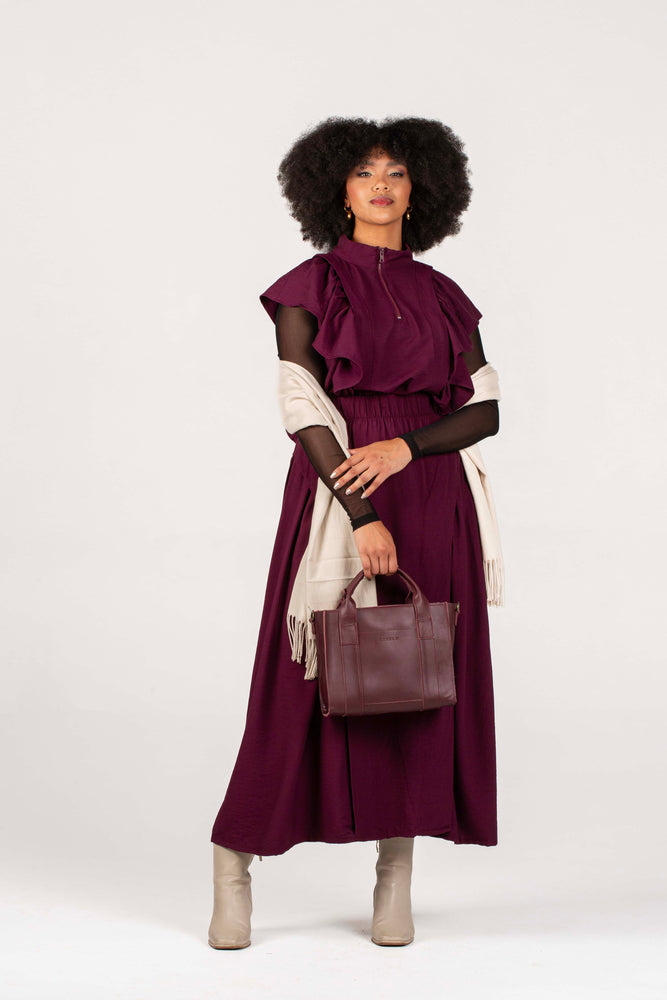 Colleen Eitzen Burgundy Twill Airflow Luna  Skirt