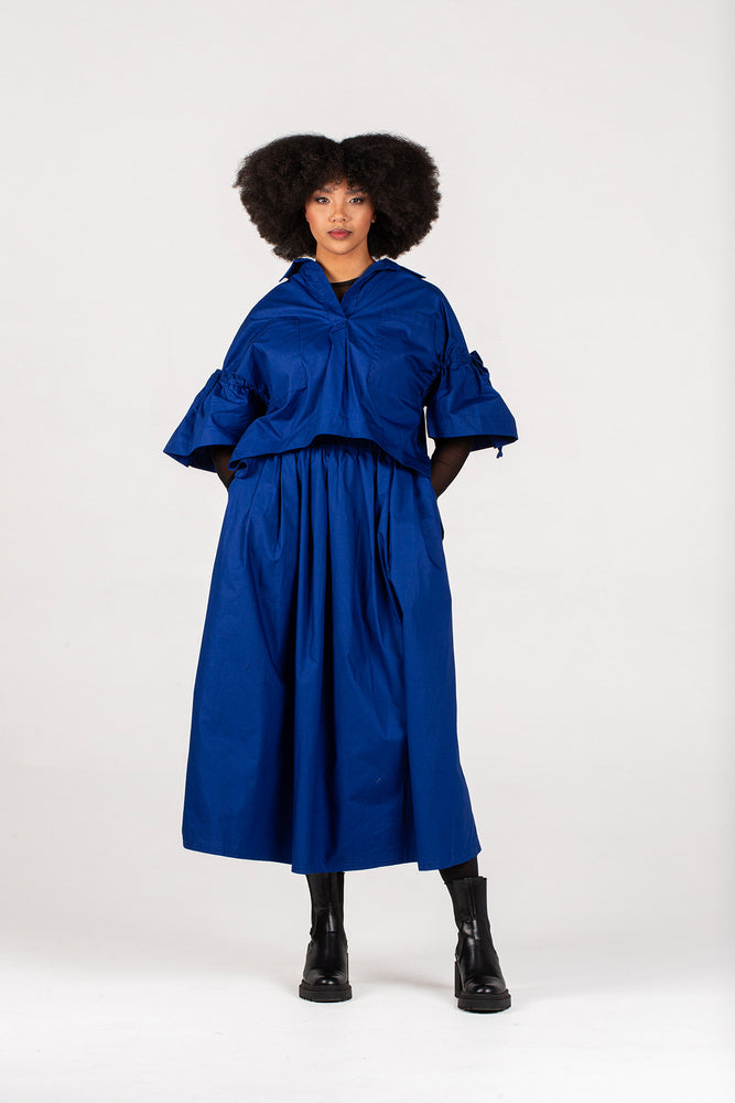 Colleen Eitzen Royal Poplin Milli Skirt