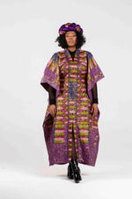 Angalia Kaftan Dress with Braided Crown