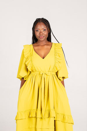 Frida Lime Nyota Dress