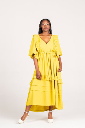 Frida Lime Nyota Dress