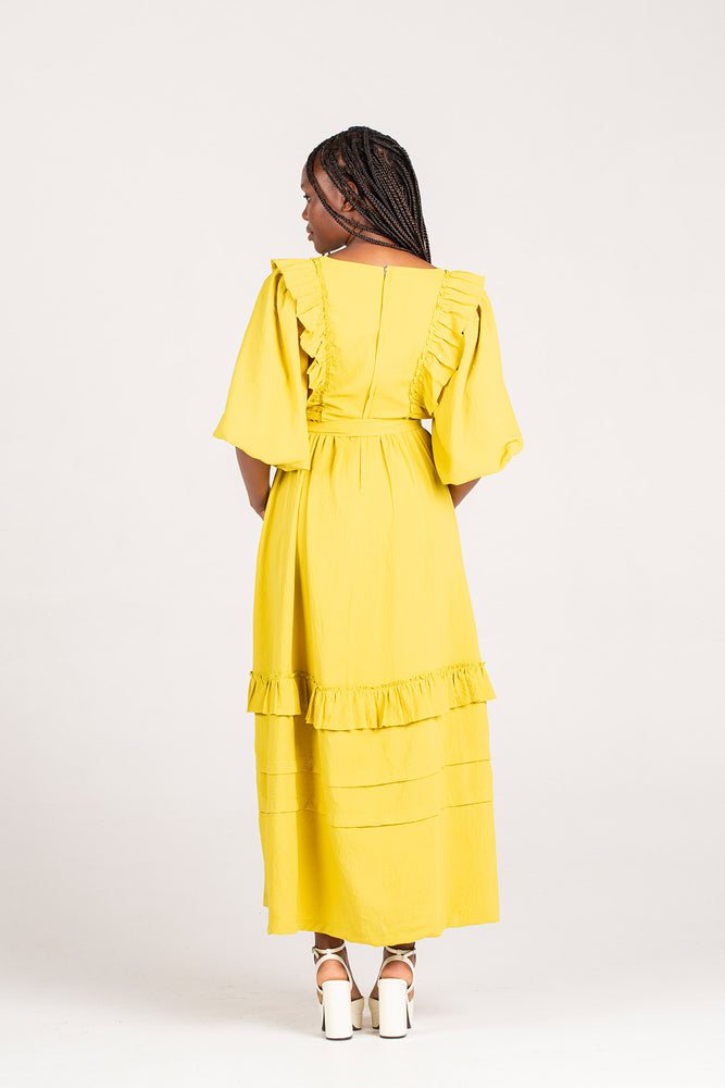 Frida Lime Nyota Dress