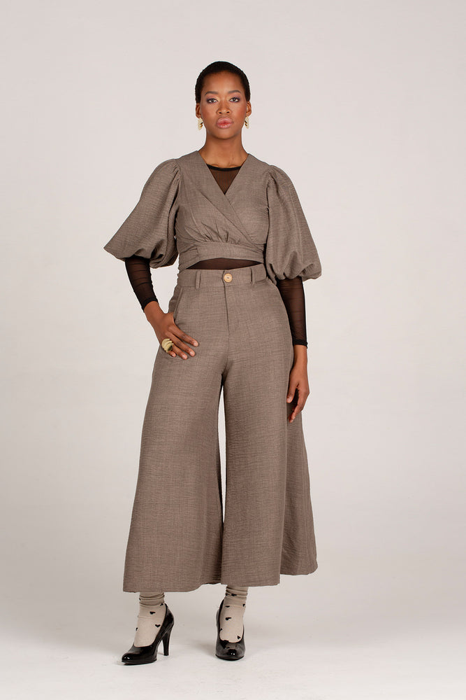 Frida Charcoal Flared Pants