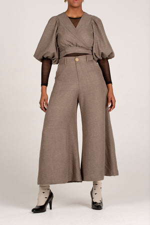 Frida Charcoal Flared Pants