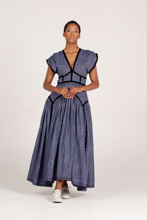 Angalia Samawati Mwezi Dress