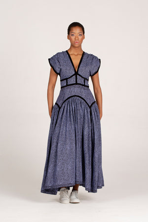 Angalia Samawati Mwezi Dress