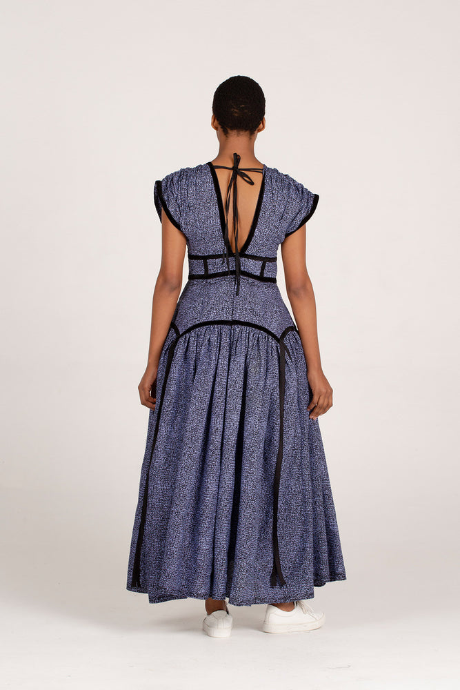 Angalia Samawati Mwezi Dress