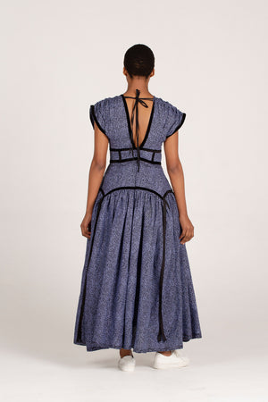 Angalia Samawati Mwezi Dress