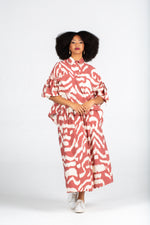 Colleen Eitzen Rust Amalfi Print Rayon Franca Top