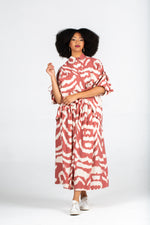 Colleen Eitzen Rust Amalfi Print Rayon Franca Top