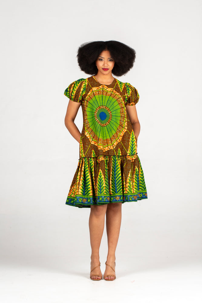 Frida Multicolor Spider Web Dress