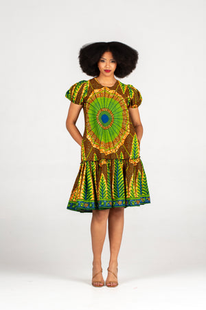 Frida Multicolor Spider Web Dress