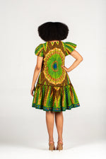 Frida Multicolor Spider Web Dress