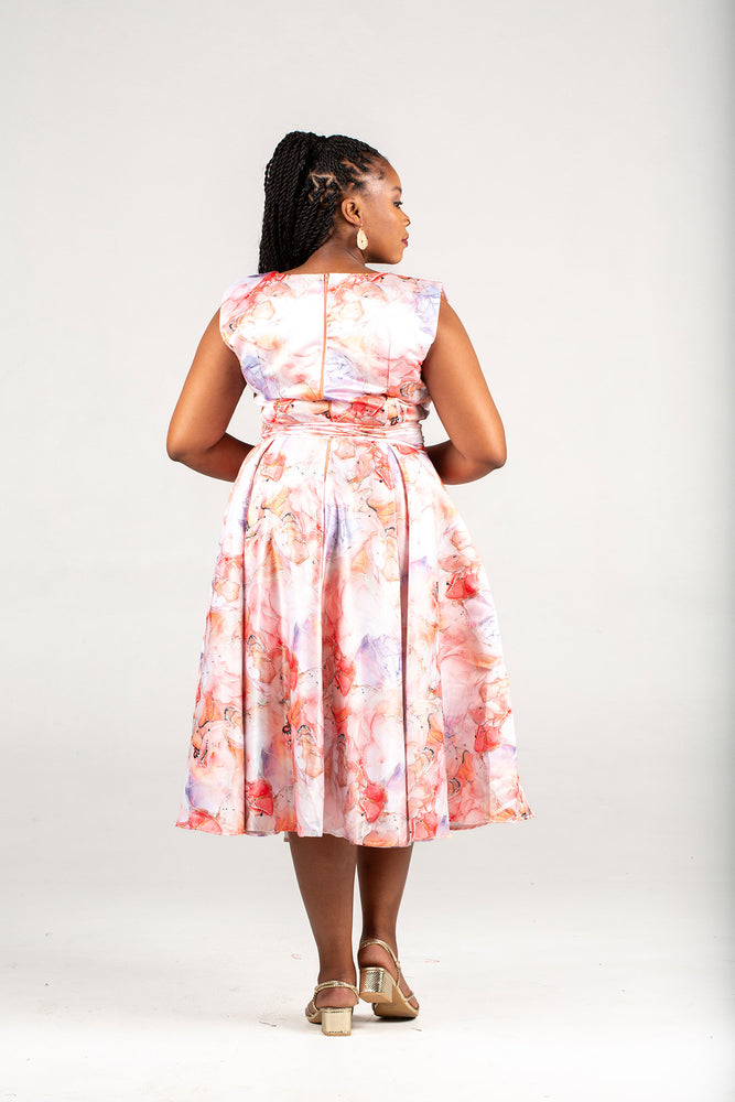 Du Confidence Designs Midi Flair Motive Dress