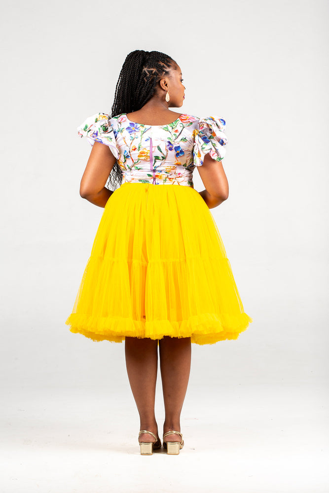 Du Confidence Designs Multicolored Crop Top