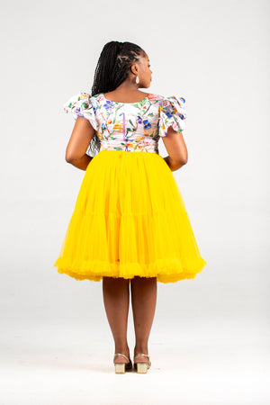 Du Confidence Designs Multicolored Crop Top