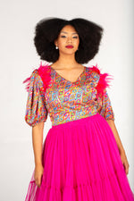 Du Confidence Designs Satin Crop Top