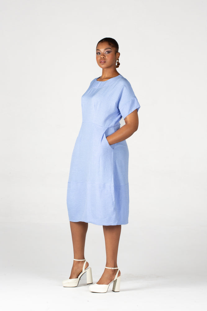 Colleen Eitzen Pale Blue Turkish Linen Planet Dress