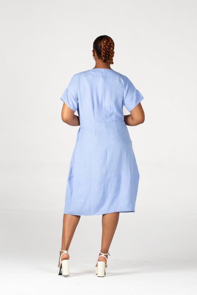 Colleen Eitzen Pale Blue Turkish Linen Planet Dress
