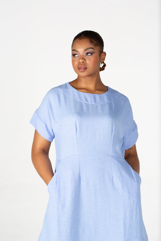 Colleen Eitzen Pale Blue Turkish Linen Planet Dress