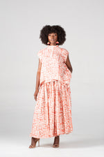 Colleen Eitzen Rose Geometric Print Cat Top