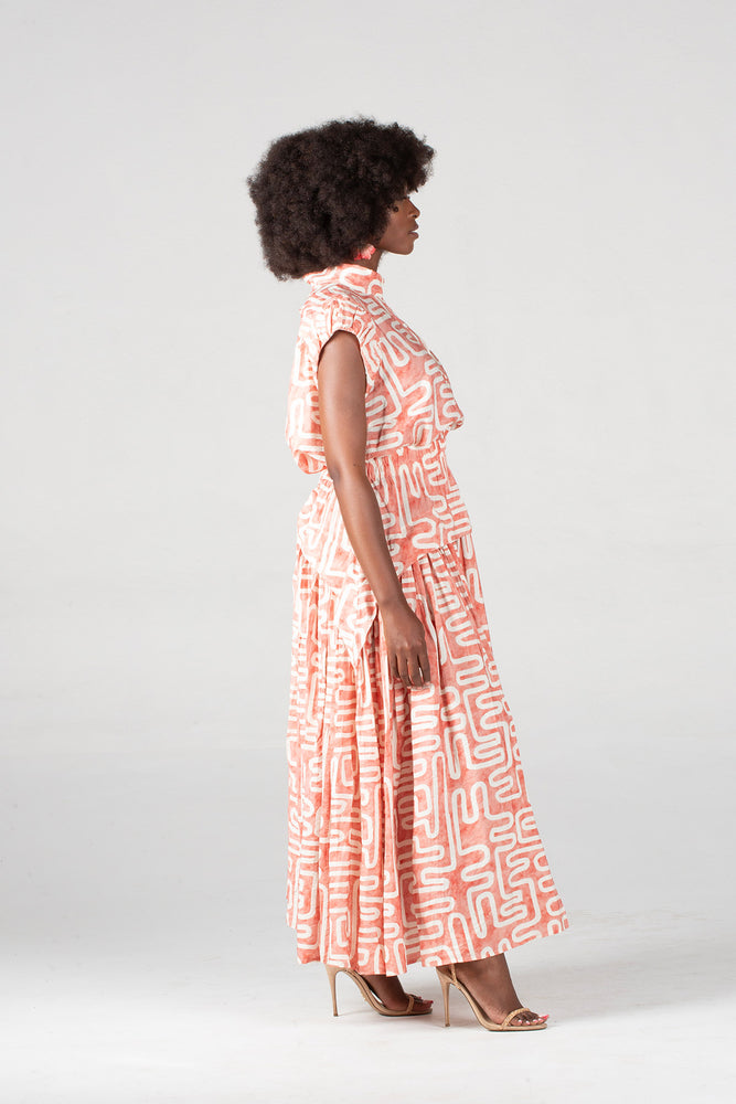 Colleen Eitzen Rose Geometric Cat Skirt