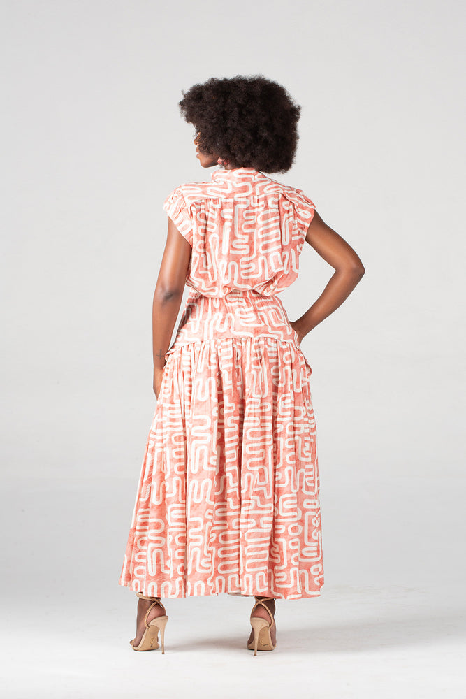 Colleen Eitzen Rose Geometric Cat Skirt