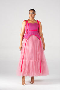 Angalia Kupatwa Skirt Maxi Tulle Skirt