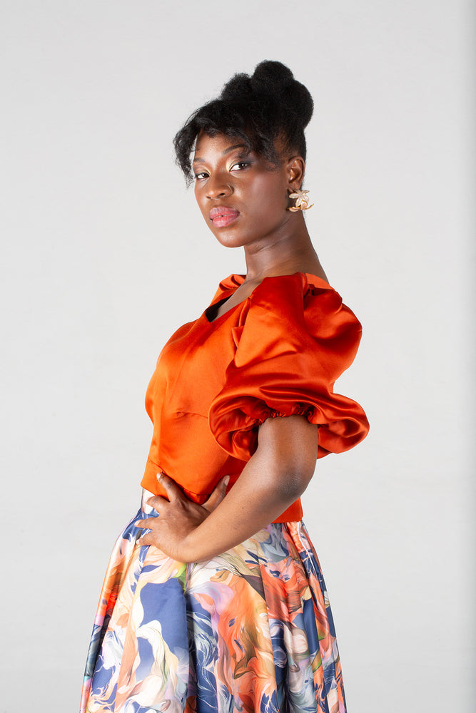 Du Confidence Duchess Frill Crop Top