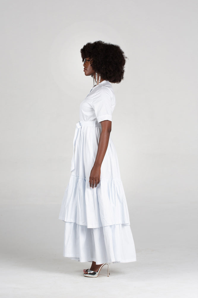 Frida White Momo Dress