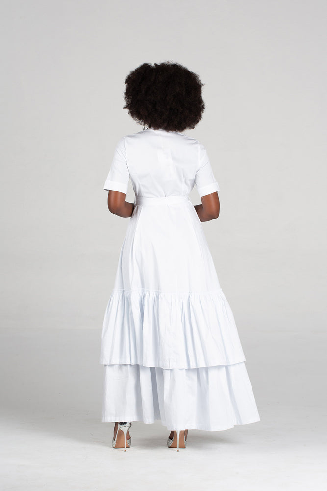 Frida White Momo Dress