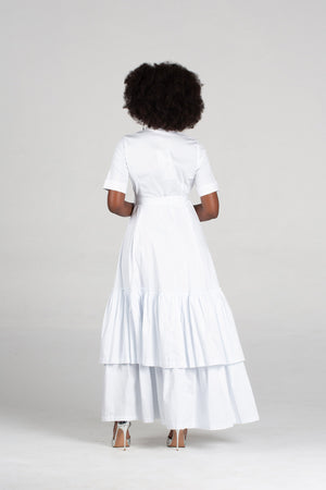 Frida White Momo Dress