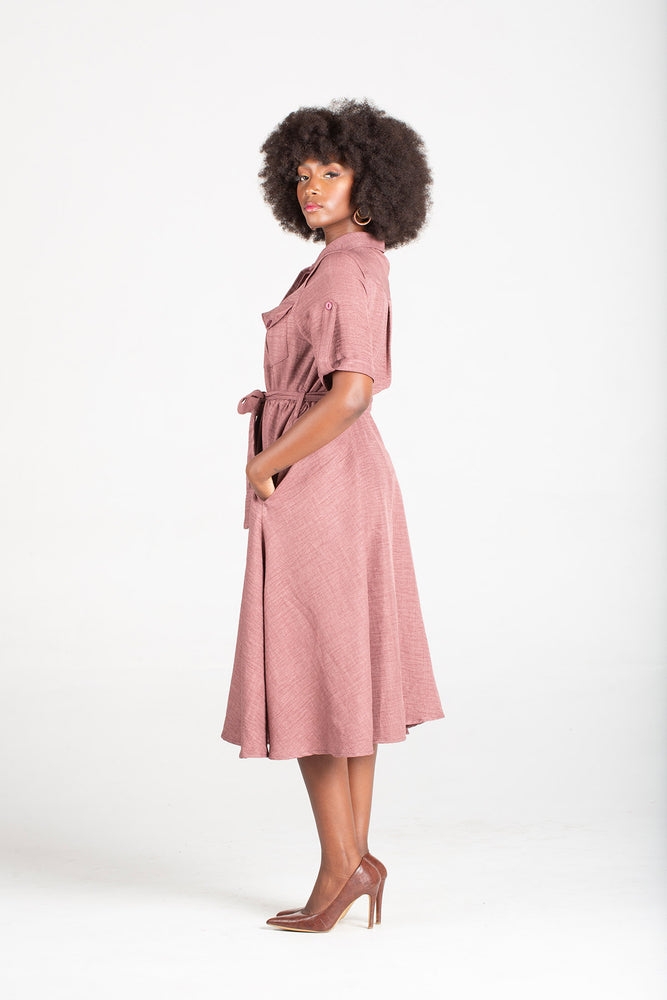 Frida Wine scout Dress