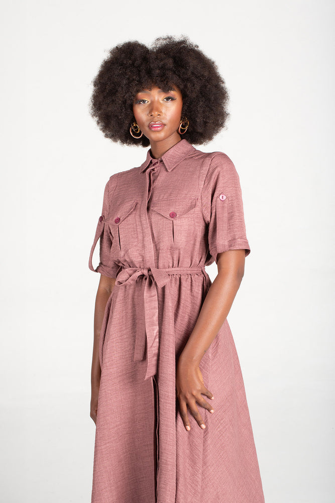 Frida Wine scout Dress