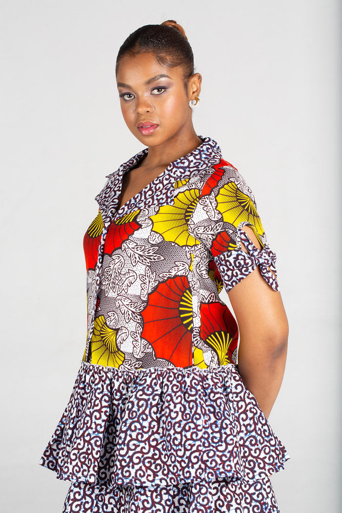 Frida Black/White/Red/Yellow Binti Dress