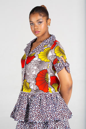 Frida Black/White/Red/Yellow Binti Dress