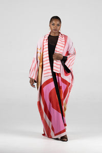 Zamaan Abstract Art Kimono