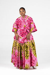 Angalia Askari Frill Maxi Skirt