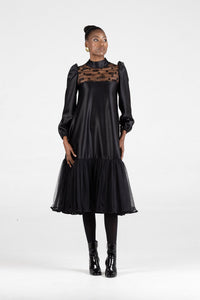 Ntonga Creations Satin Bedazzled Sheath