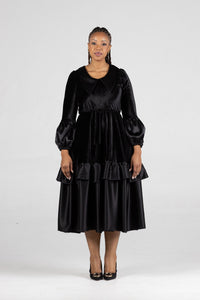 Ntonga Creations Velour Petal Midi