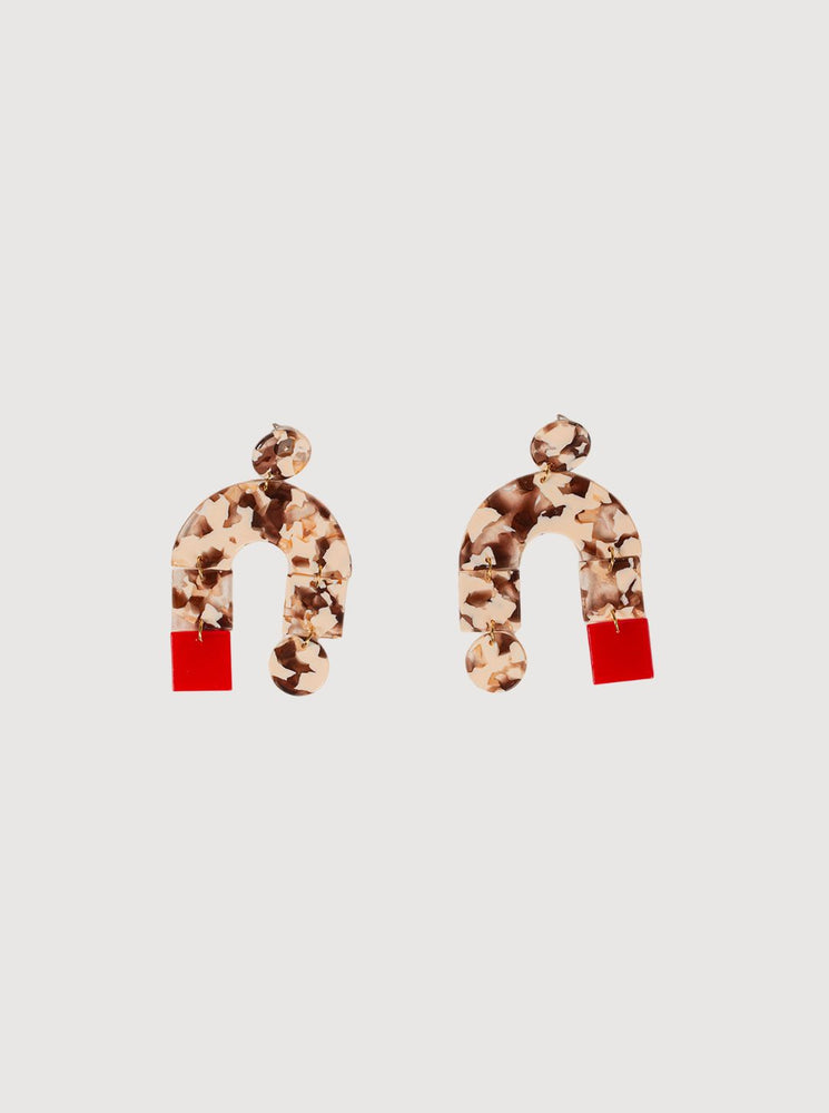 Buyiswa Red Square Earrings