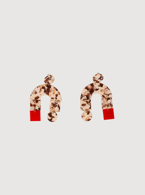 Buyiswa Red Square Earrings