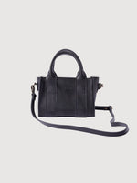 Antelo Berkley Leather Mini Crossbody Shopper - Black