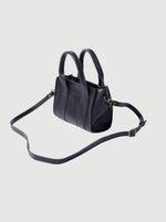 Antelo Berkley Leather Mini Crossbody Shopper - Black